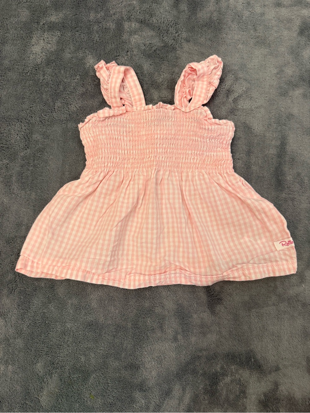 Rufflebutts Gingham Toddler Tank Top